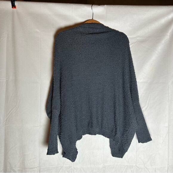 Evereve Navy Izzie Cardigan Nubby Open Front Long Sleeve Sweater Size Small - Picture 2 of 7